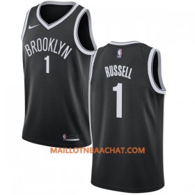 Maillot NBA Brooklyn Nets DAngelo Russell 1 Nike 2017-18 Noir Swingman - Homme